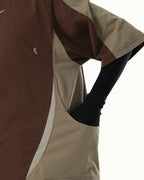 C1/ S25-C01-T2 Three combo T-shirt (Brown)