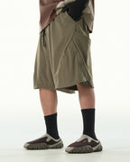 C1/ S25-C01-S Breathable sport shorts (Sand Green)