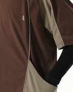 C1/ S25-C01-T1 Three combo sport polo (Brown)