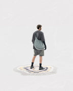 S24  / C-02-T1   ROAM Logo Oversized T-shirt  (Iron Grey)