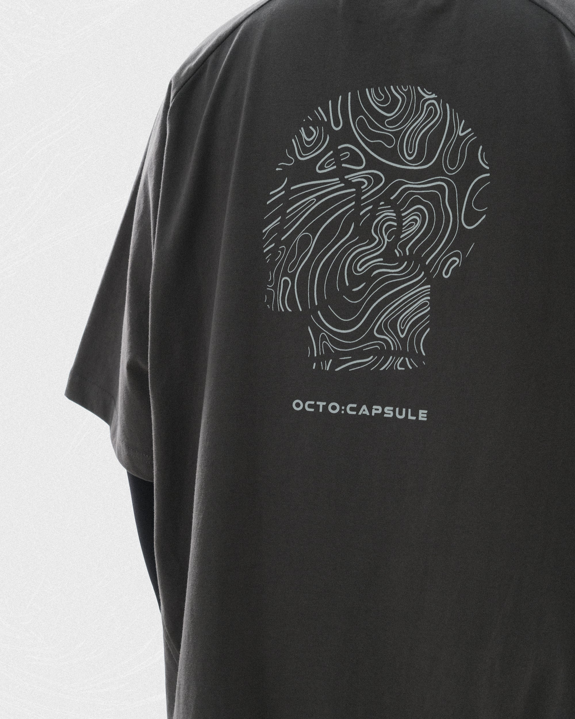 S24  / C-02-T1   ROAM Logo Oversized T-shirt  (Iron Grey)