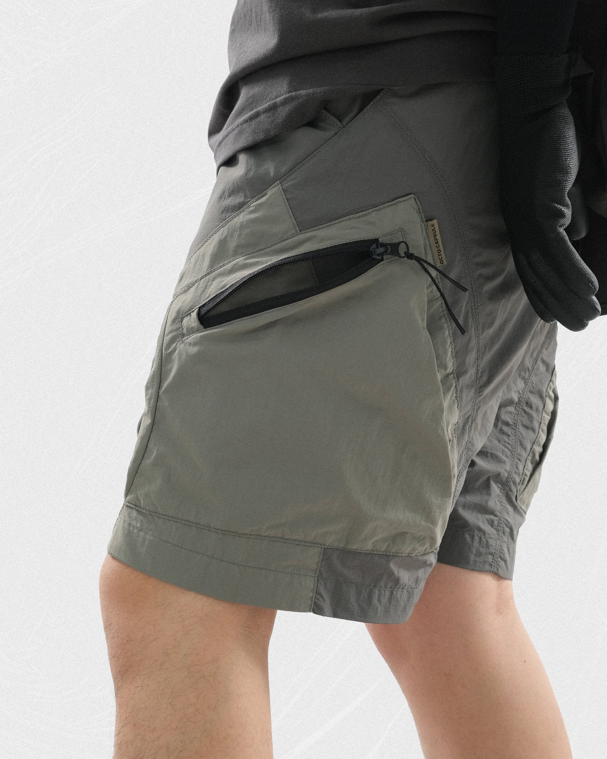S24 / C-02-S  ROAM Curved Shorts (Grey)