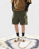 S24 / C-02-S  ROAM Curved Shorts (Khaki Green)