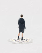 S24  / C-02-T2   ROAM Henry Collar T-shirt  (Black)