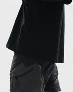 S24  / C-02-T2   ROAM Henry Collar T-shirt  (Black)