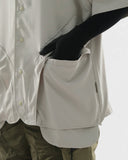 S24  / C-02-ST  ROAM Curved Bowling Shirt  (Stone Khaki)