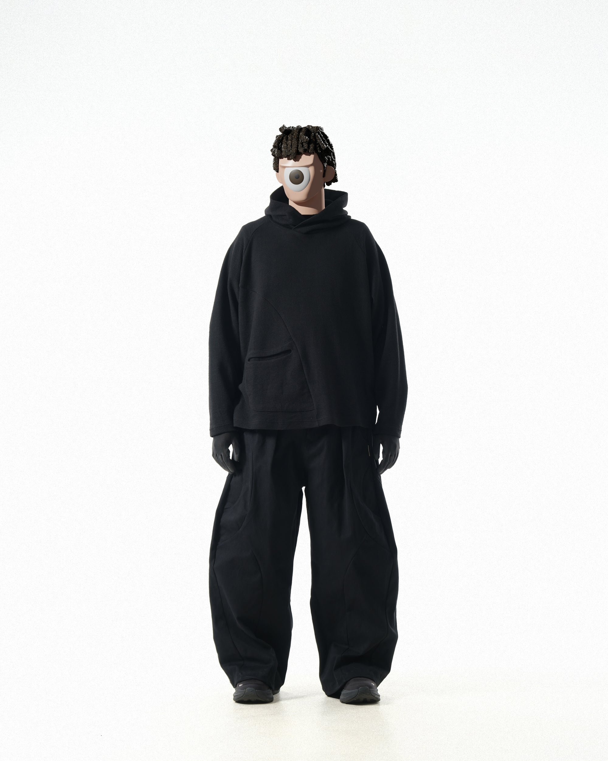 C1/ A25-C01-H Flow Hoodie (Black)