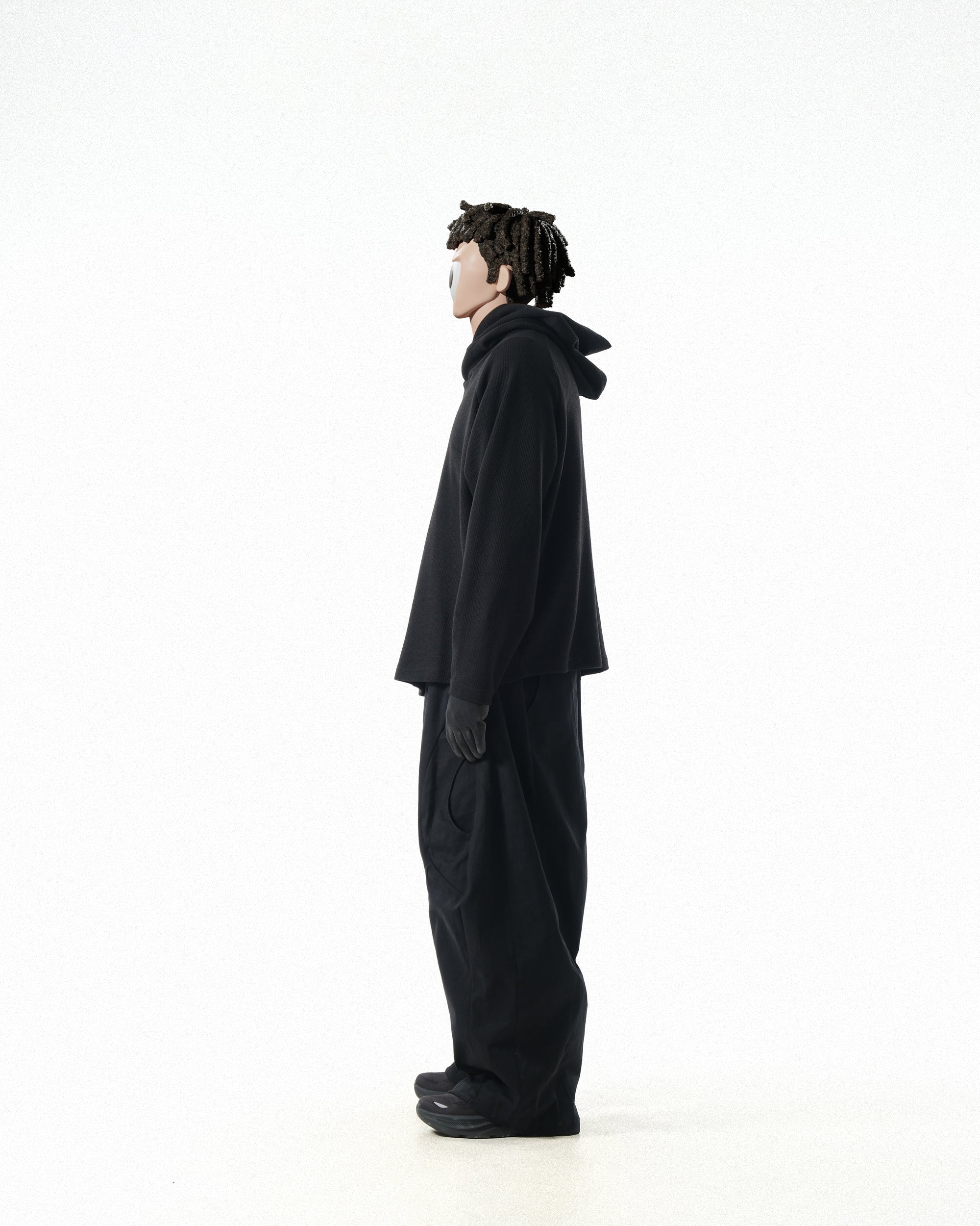 C1/ A25-C01-H Flow Hoodie (Black)