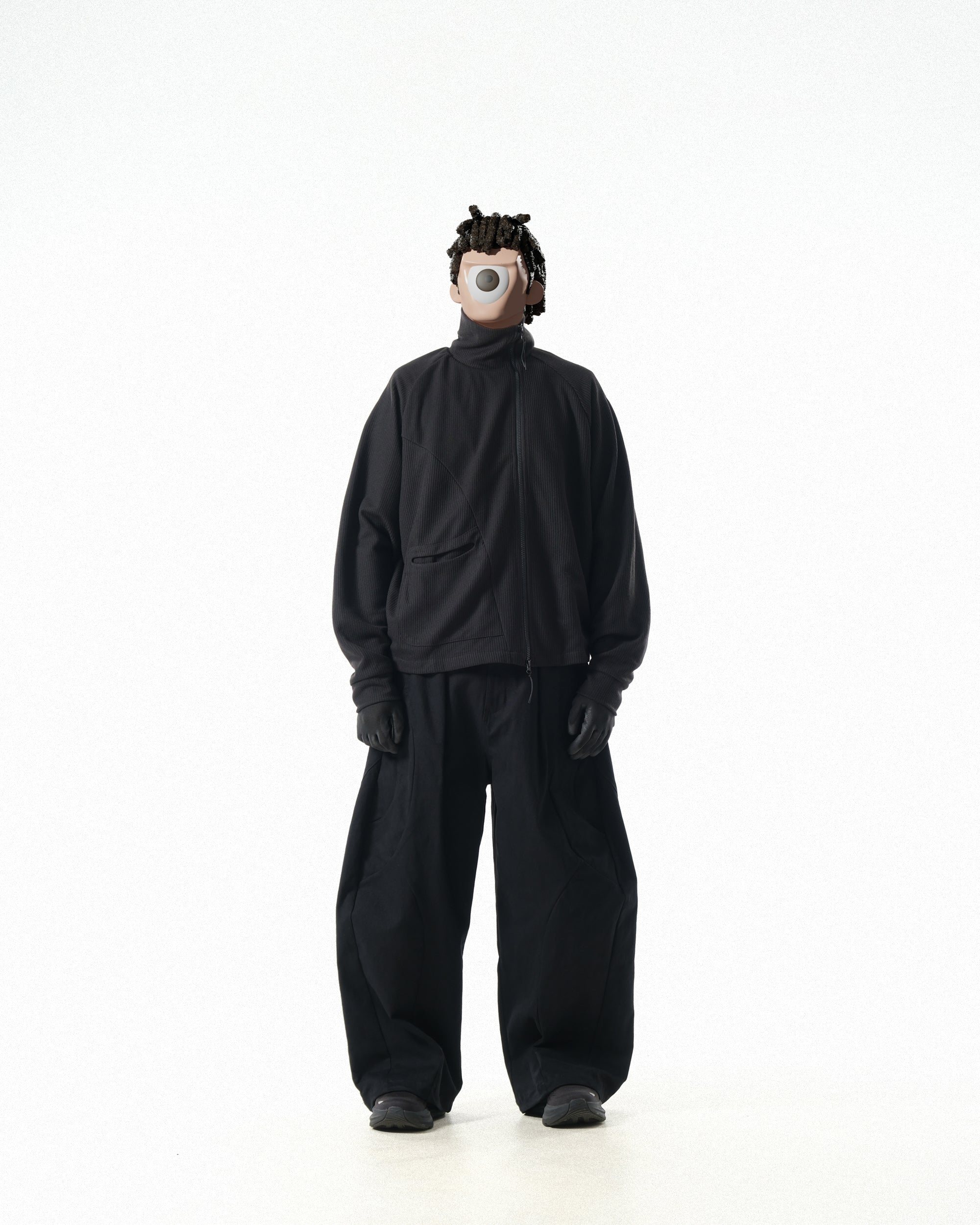 C1/ A25-C01-J Flow stand zip Jacket (Black)