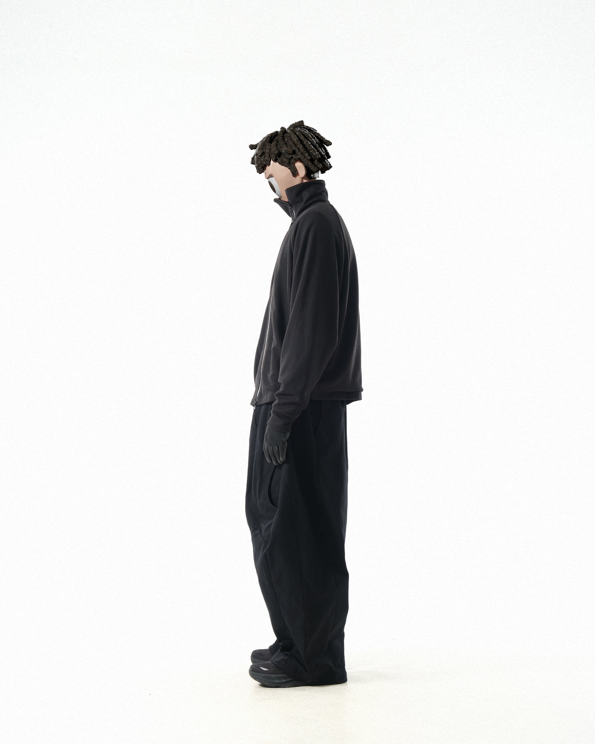 C1/ A25-C01-J Flow stand zip Jacket (Black)