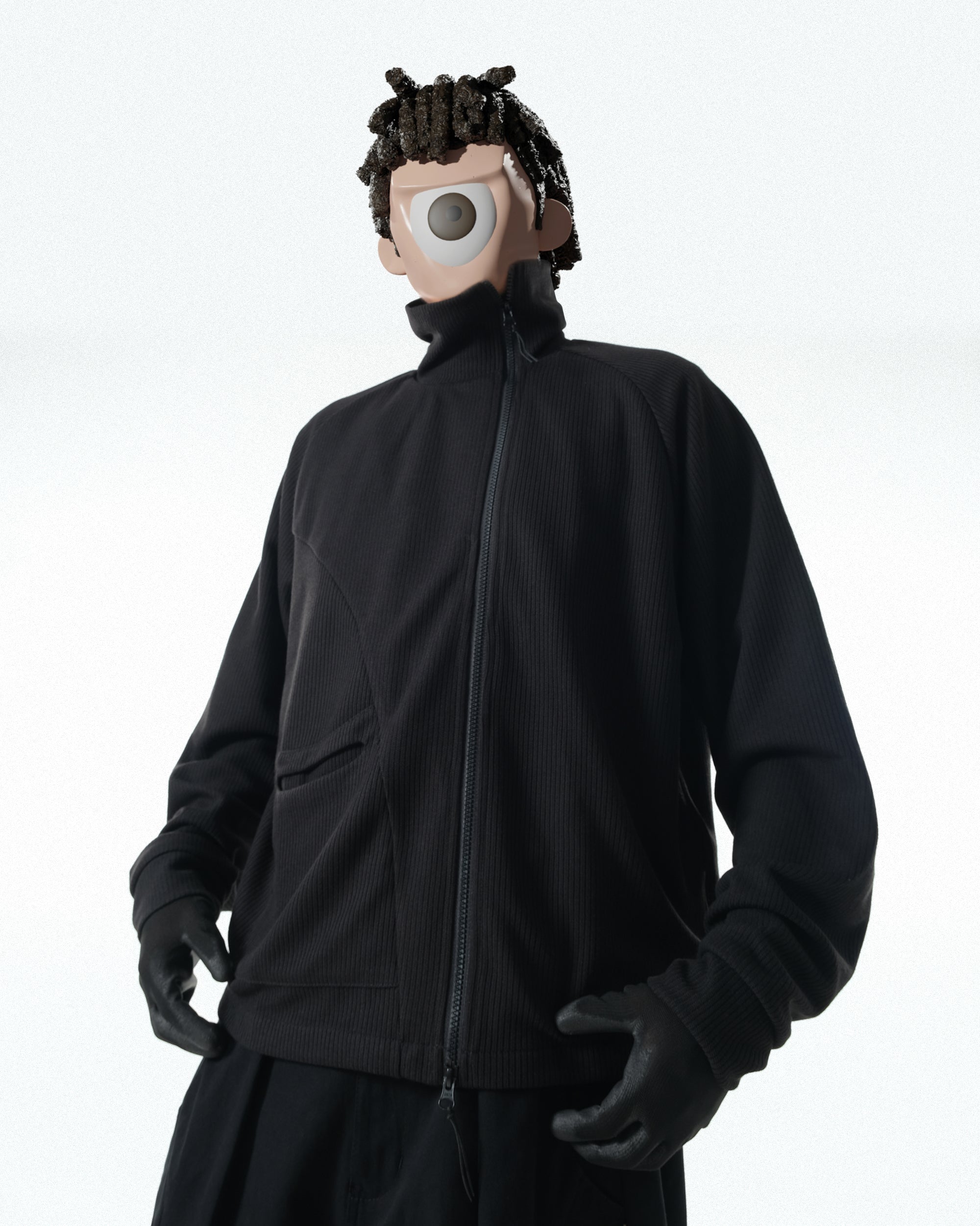 C1/ A25-C01-J Flow stand zip Jacket (Black)