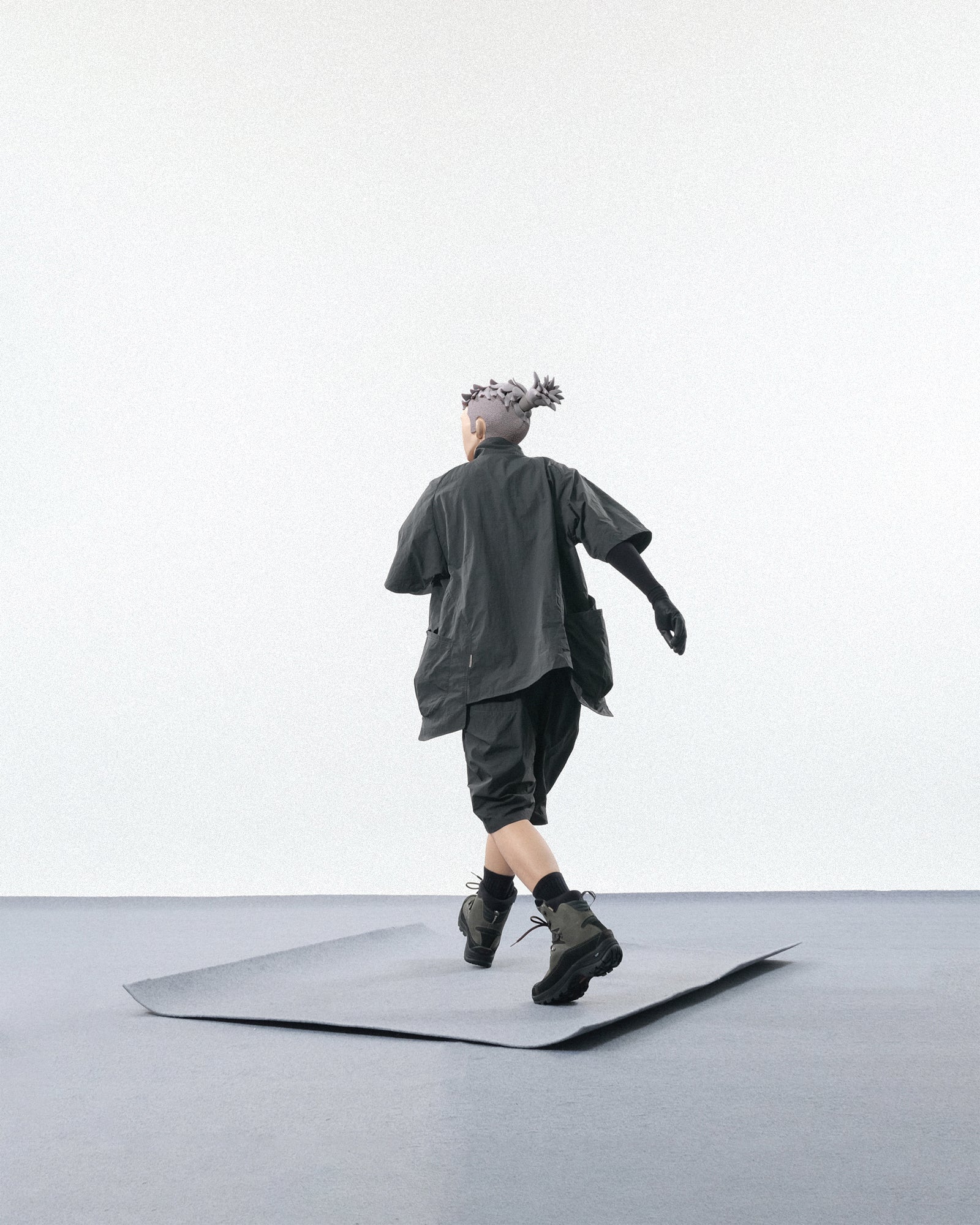 S24 / C-01S  TYPE OF SCALE Vertical Shorts  (Shadow Grey)