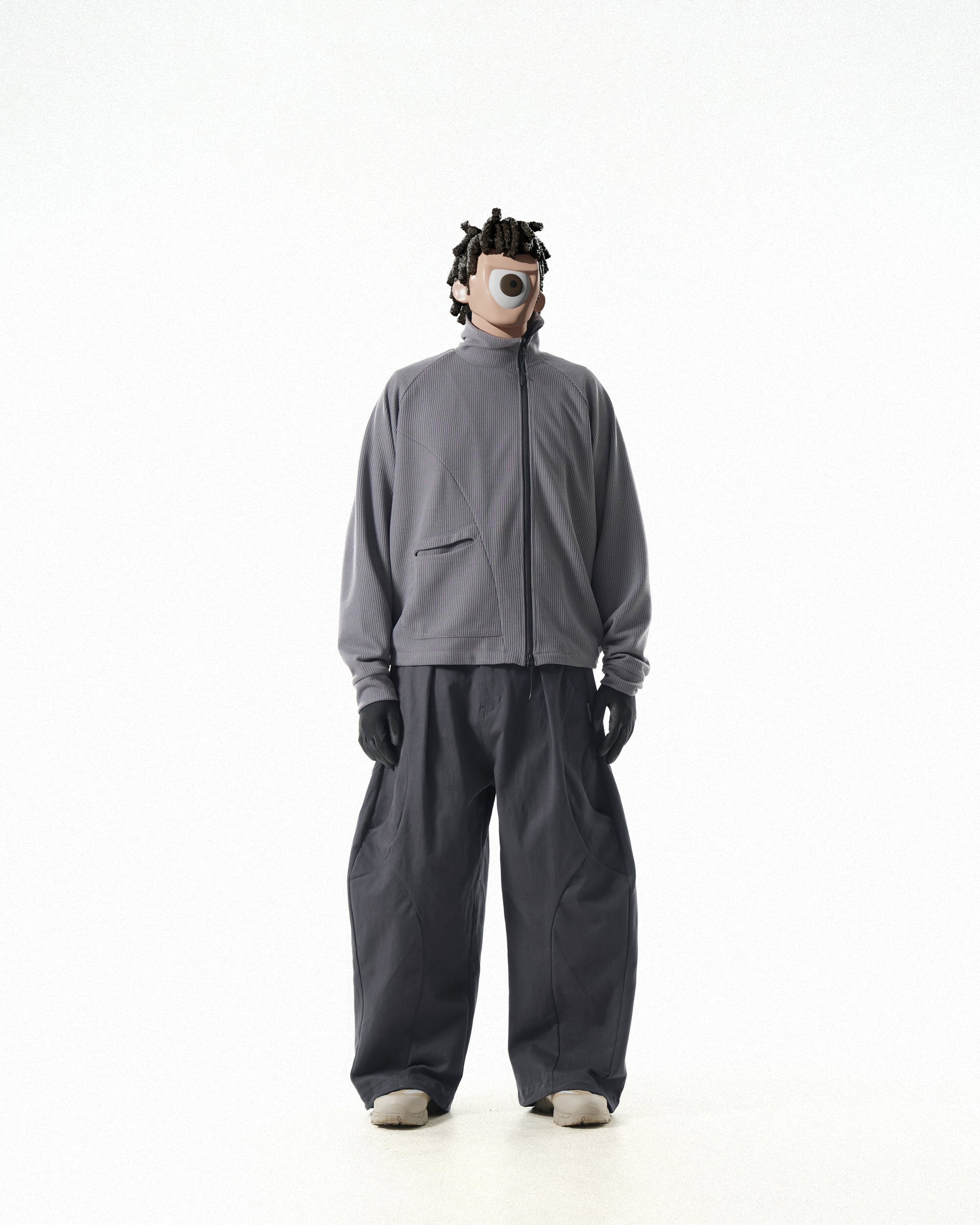 C1/ A25-C01-J Flow stand zip Jacket (Grey)