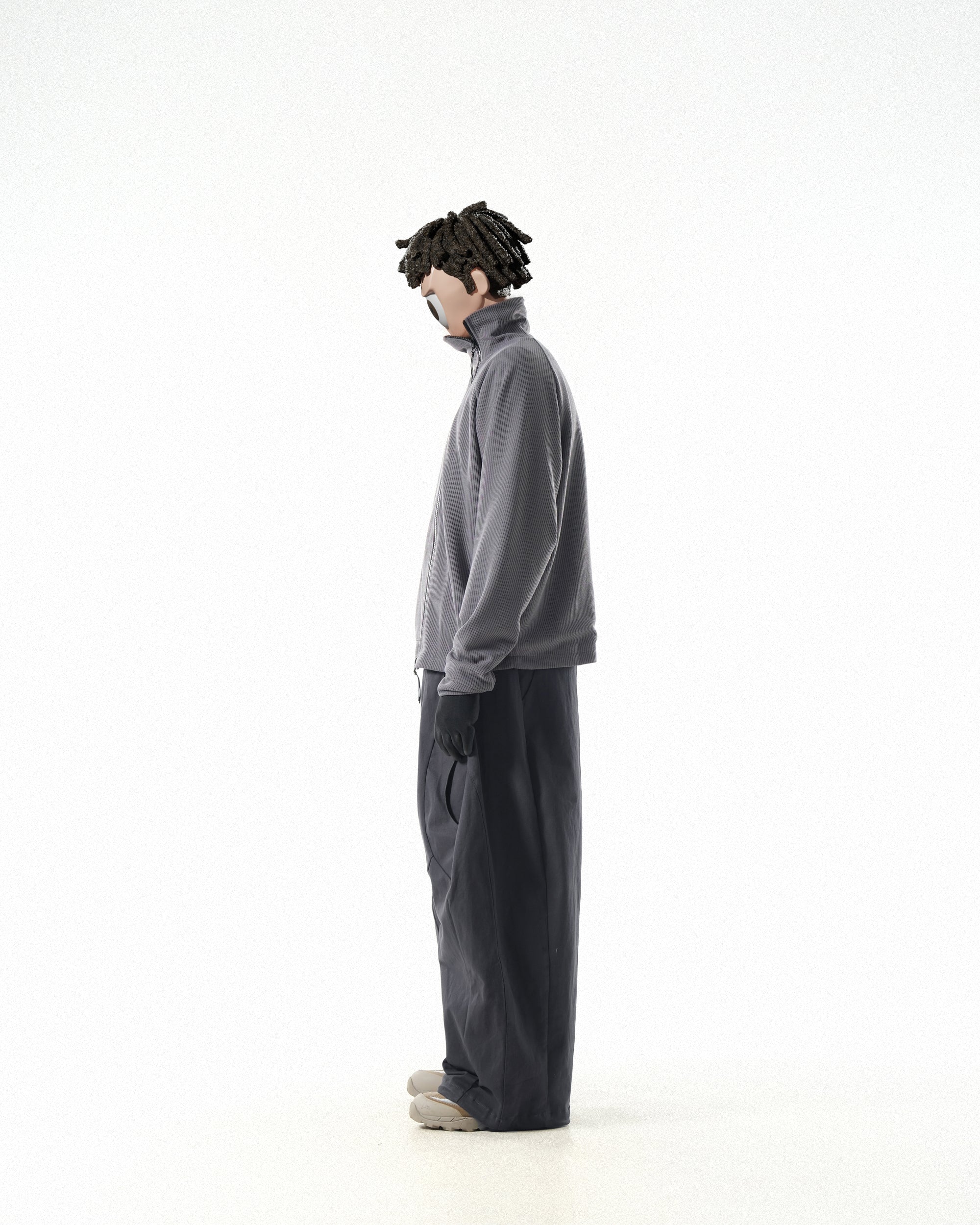 C1/ A25-C01-J Flow stand zip Jacket (Grey)