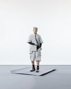 S24  / C-01ST  TYPE OF SCALE Zip Shirt  (Bright Grey)