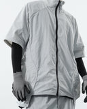 S24  / C-01ST  TYPE OF SCALE Zip Shirt  (Bright Grey)