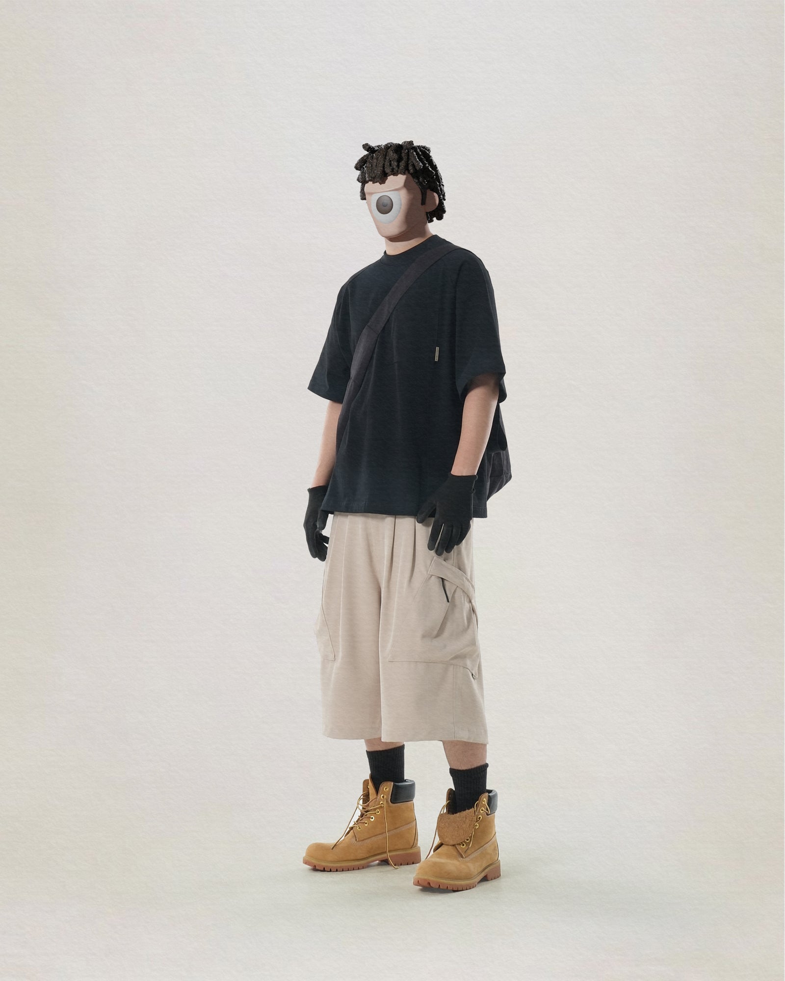 C2/ S25-C02-T Blurred T-shirt (Black)