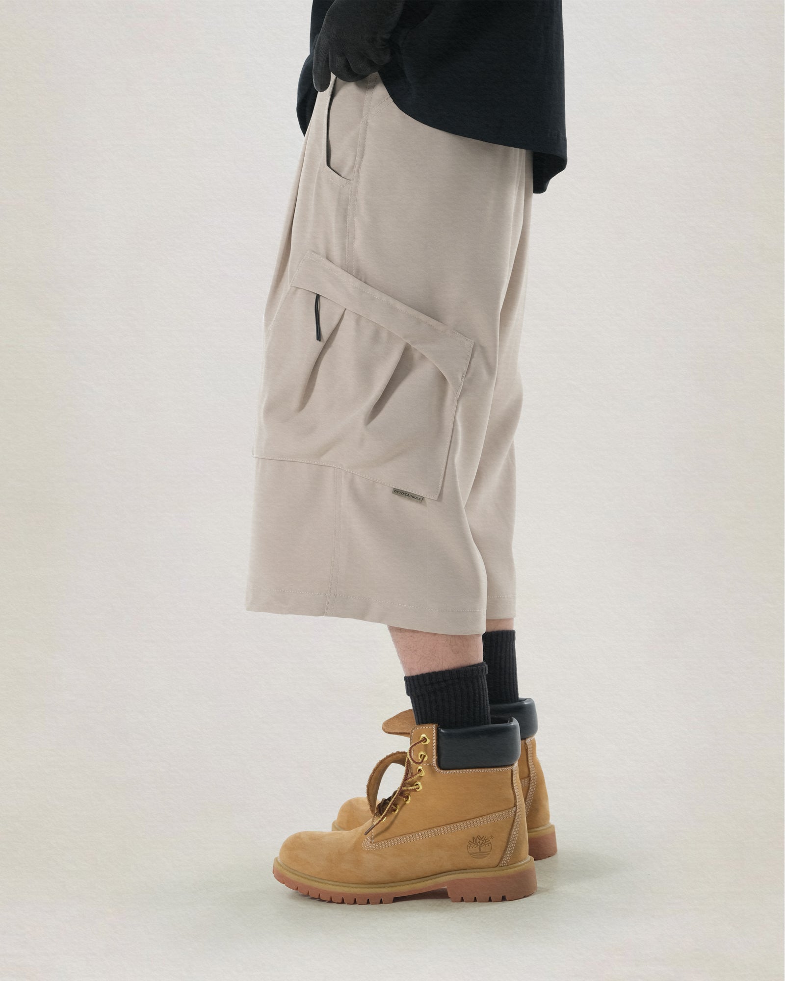 C2/ S25-C02-S Offset Shorts (Ivory)