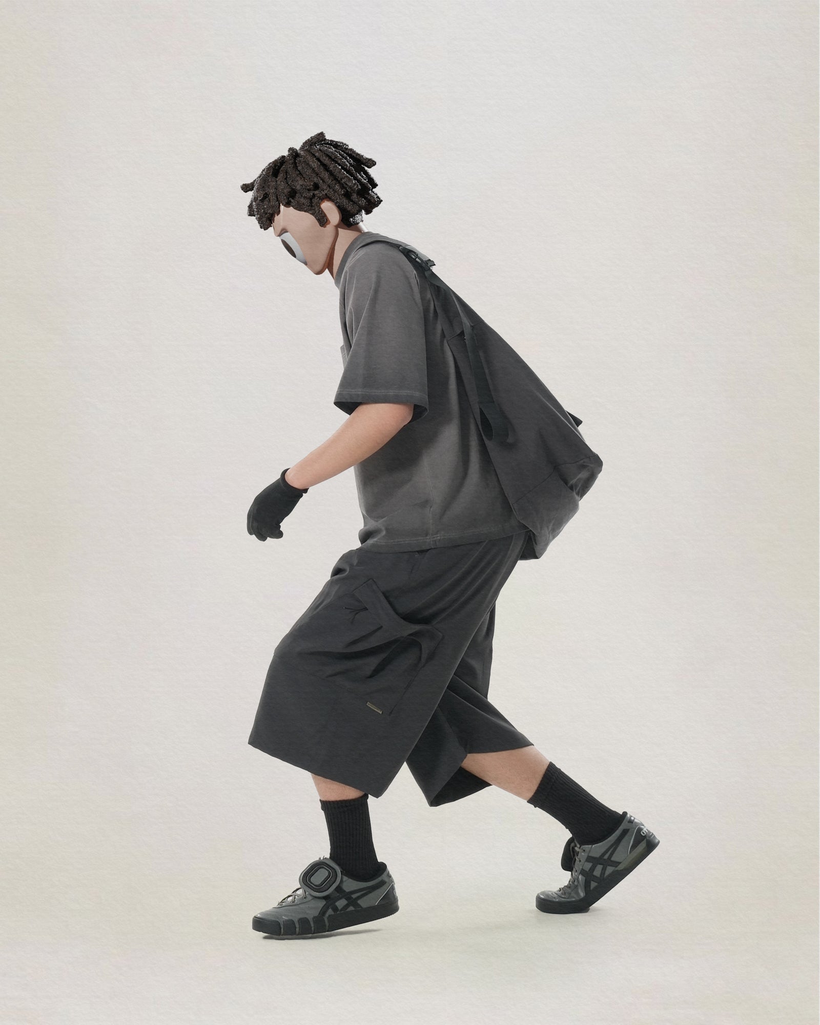 C2/ S25-C02-B Offset Crossbag (Grey)
