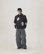 C2/ S25-C02-ST Floating mark shirt (Black)