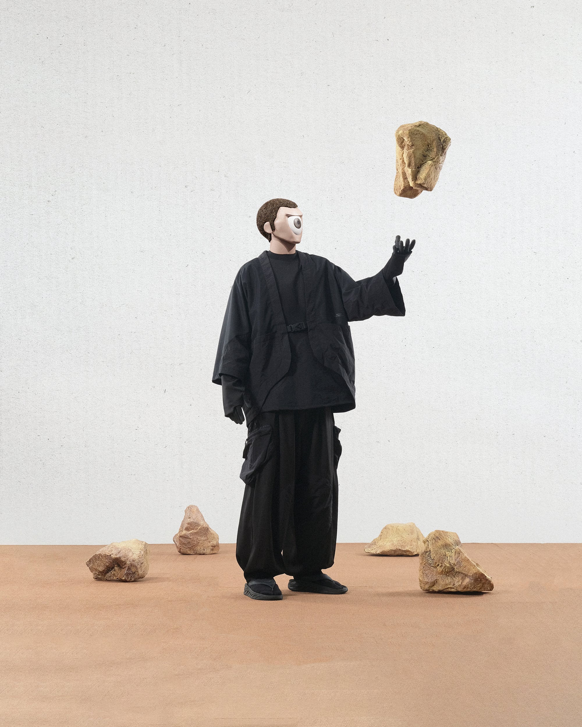 Capsule 03 / CST-125  Psammite Kimono Jacket  (Black)