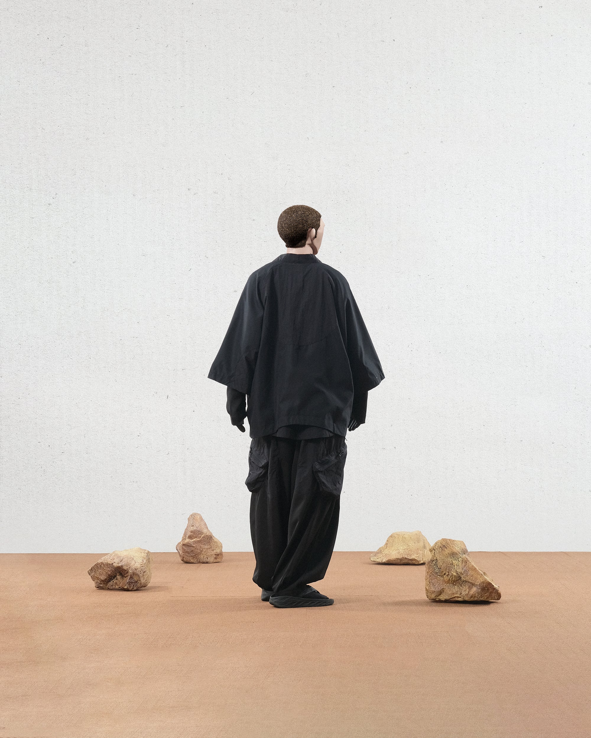 Capsule 03 / CST-125  Psammite Kimono Jacket  (Black)