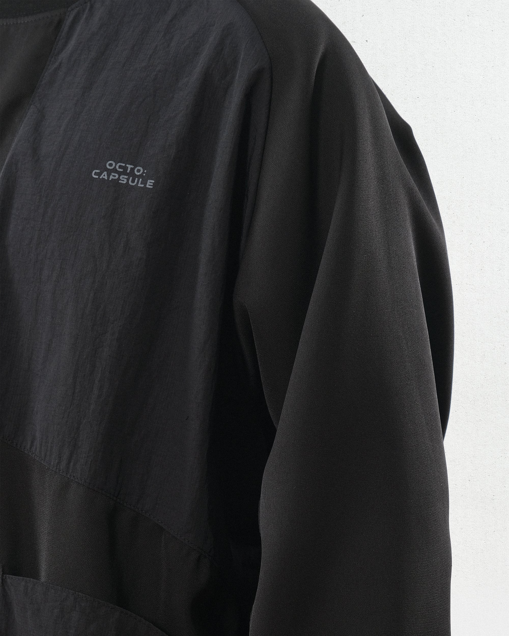 Capsule 03 / CST-124 Psammite Nylon Long Sleeve T-shirt  (Black)
