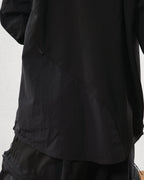 Capsule 03 / CST-124 Psammite Nylon Long Sleeve T-shirt  (Black)
