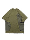 Capsule 03 / CST-119  Split T-shirt  (Green)