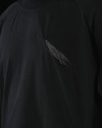 S24  / C-03-T1   Crescent Oversized T-shirt  (Black)