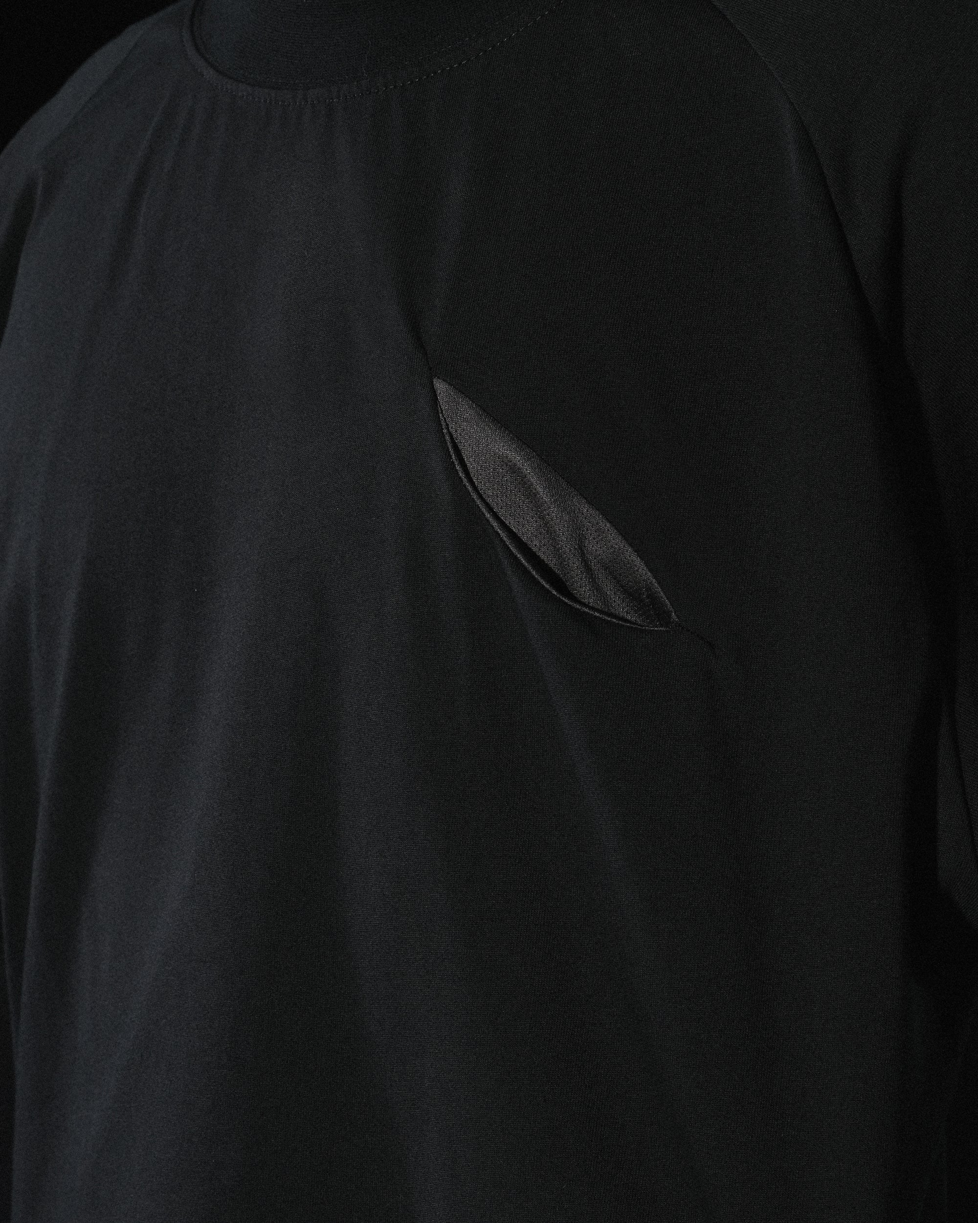 S24  / C-03-T1   Crescent Oversized T-shirt  (Black)