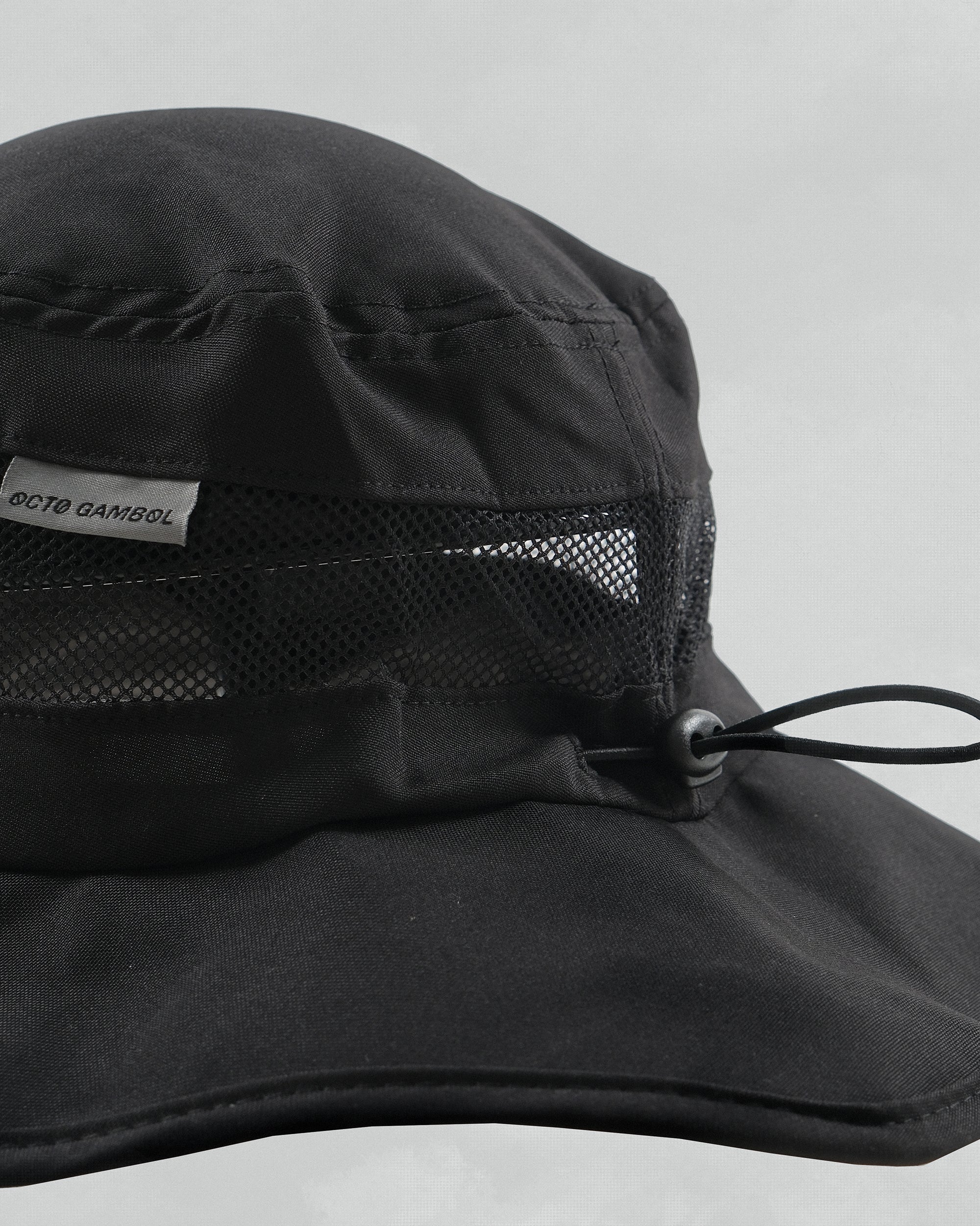 S24 / AH-05  A.C.T Octagon Bucket Hat (Black)