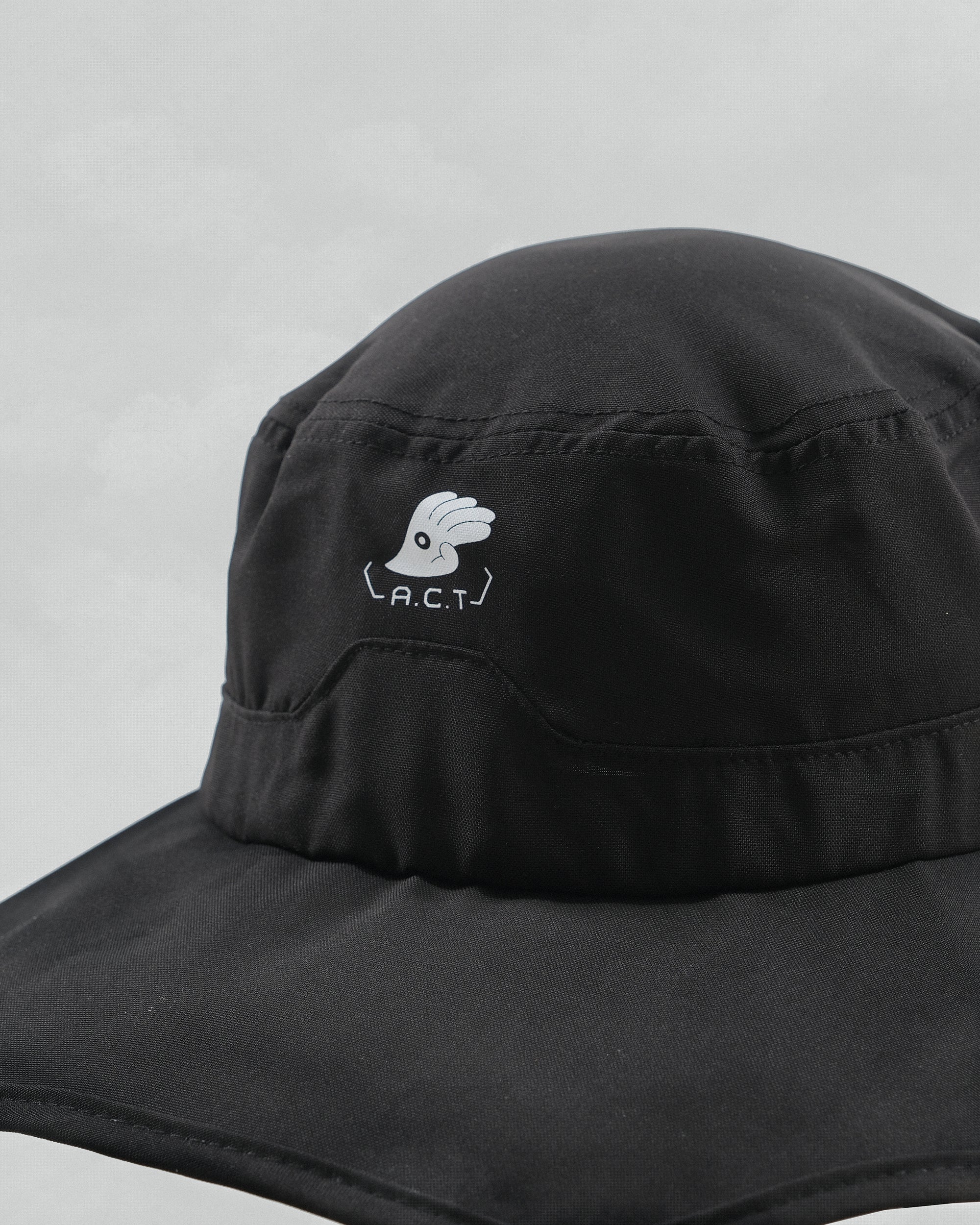 S24 / AH-05  A.C.T Octagon Bucket Hat (Black)