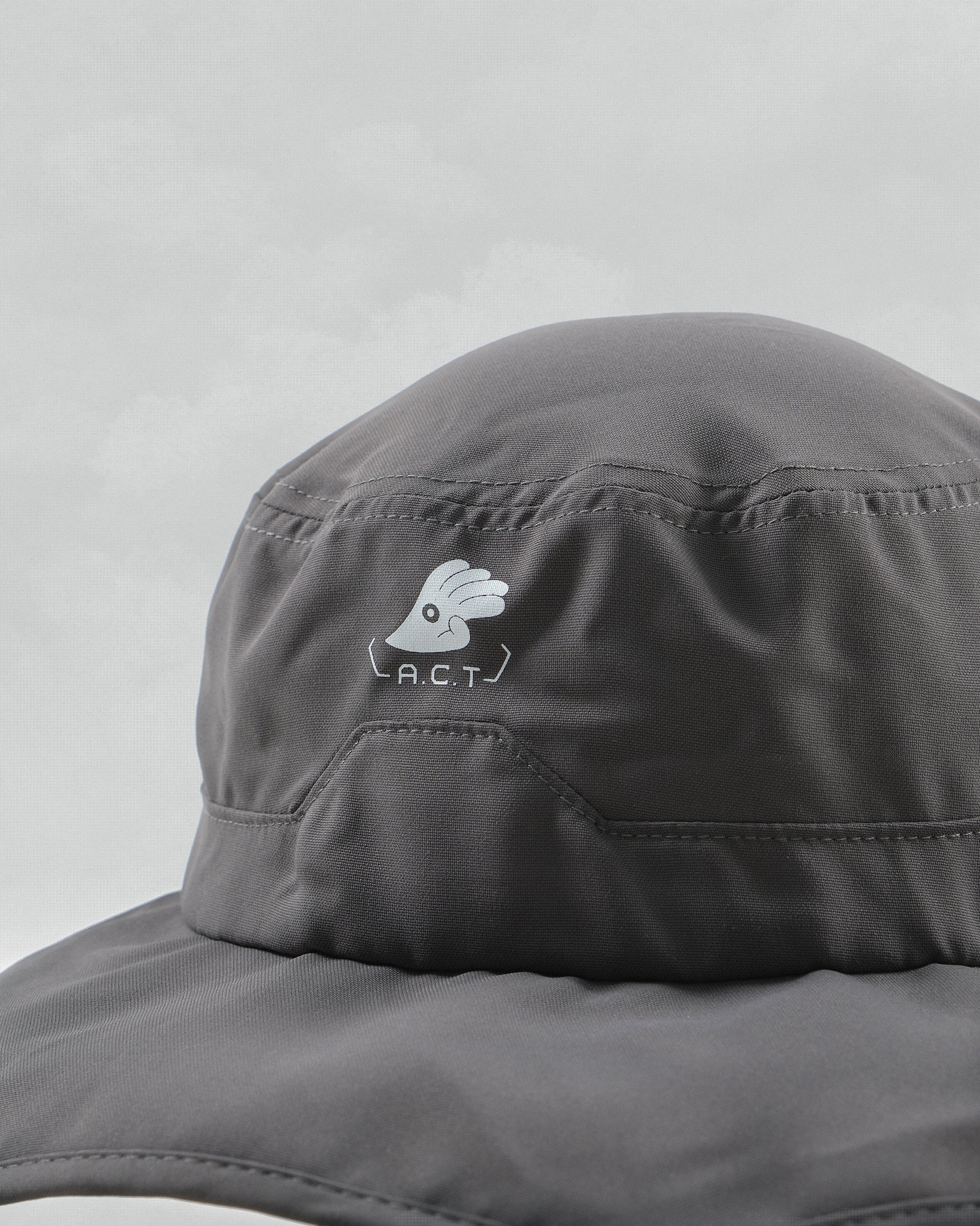 S24 / AH-05  A.C.T Octagon Bucket Hat (Dark Grey)