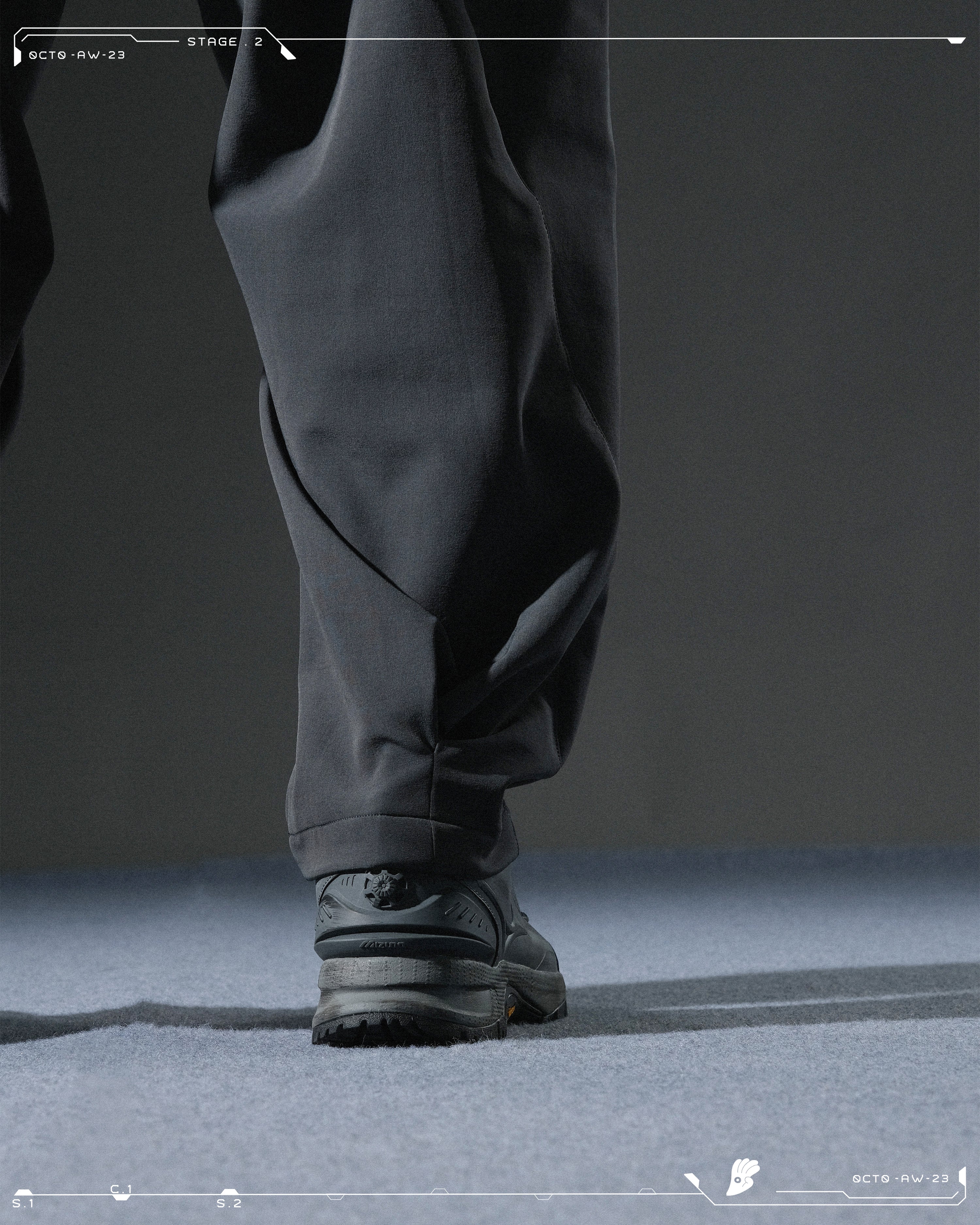 AW23 / 05 —  P23-131  Dexterous Orb Pants  (Dark Grey)