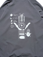 S1 A24-H-01 PixelPulse Visor Hoodies (Grey)