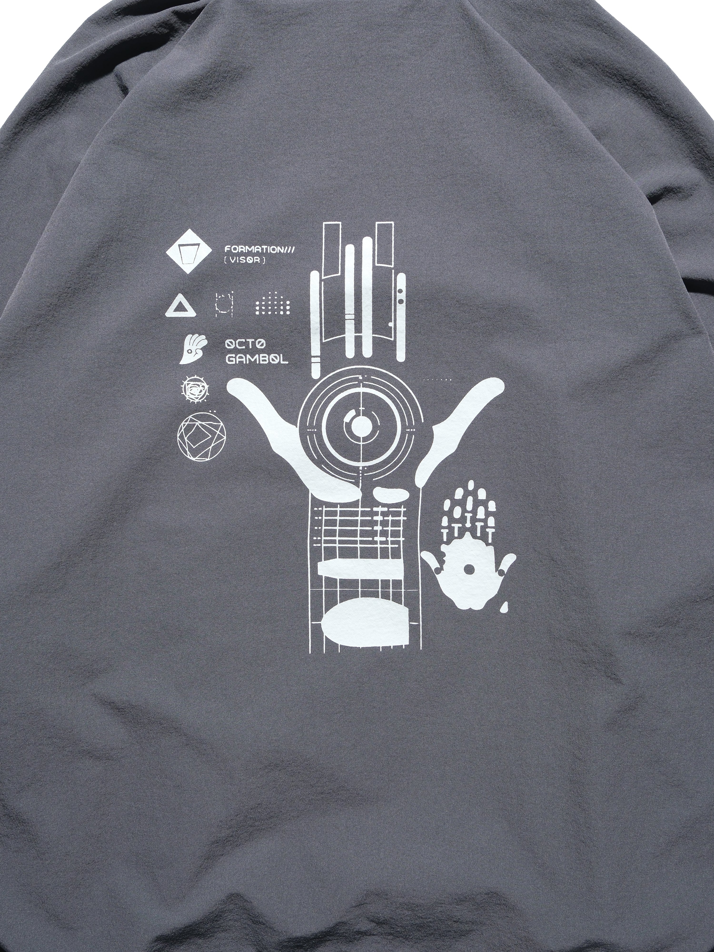 S1 A24-H-01 PixelPulse Visor Hoodies (Grey)
