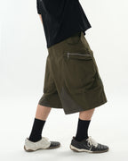 S26-SD2-S / Residual Curve Shorts (B-Olive)