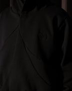 A26-SD1-H / Layered Arc Hoodie (Black)