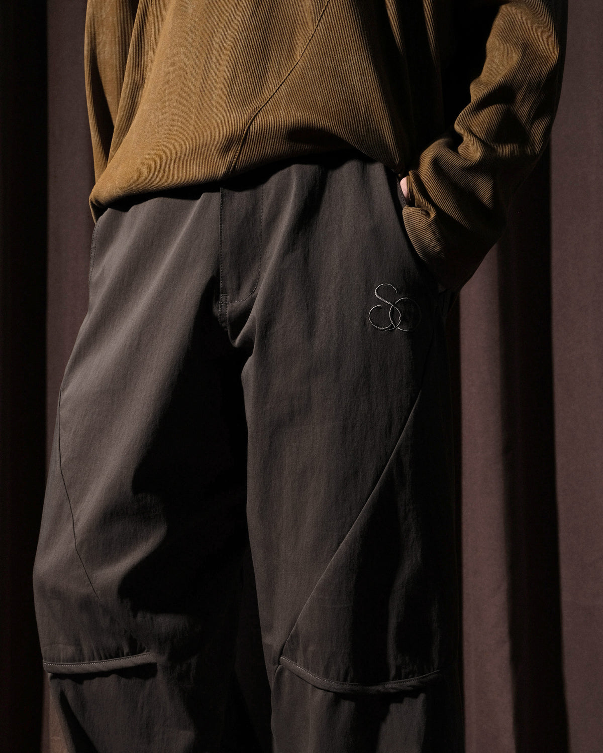 A26-SD1-P  / Arc Panel Pants (Brown)