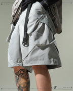 S24 / 02 — S-01  Radial Visor Shorts  (Slate Grey)