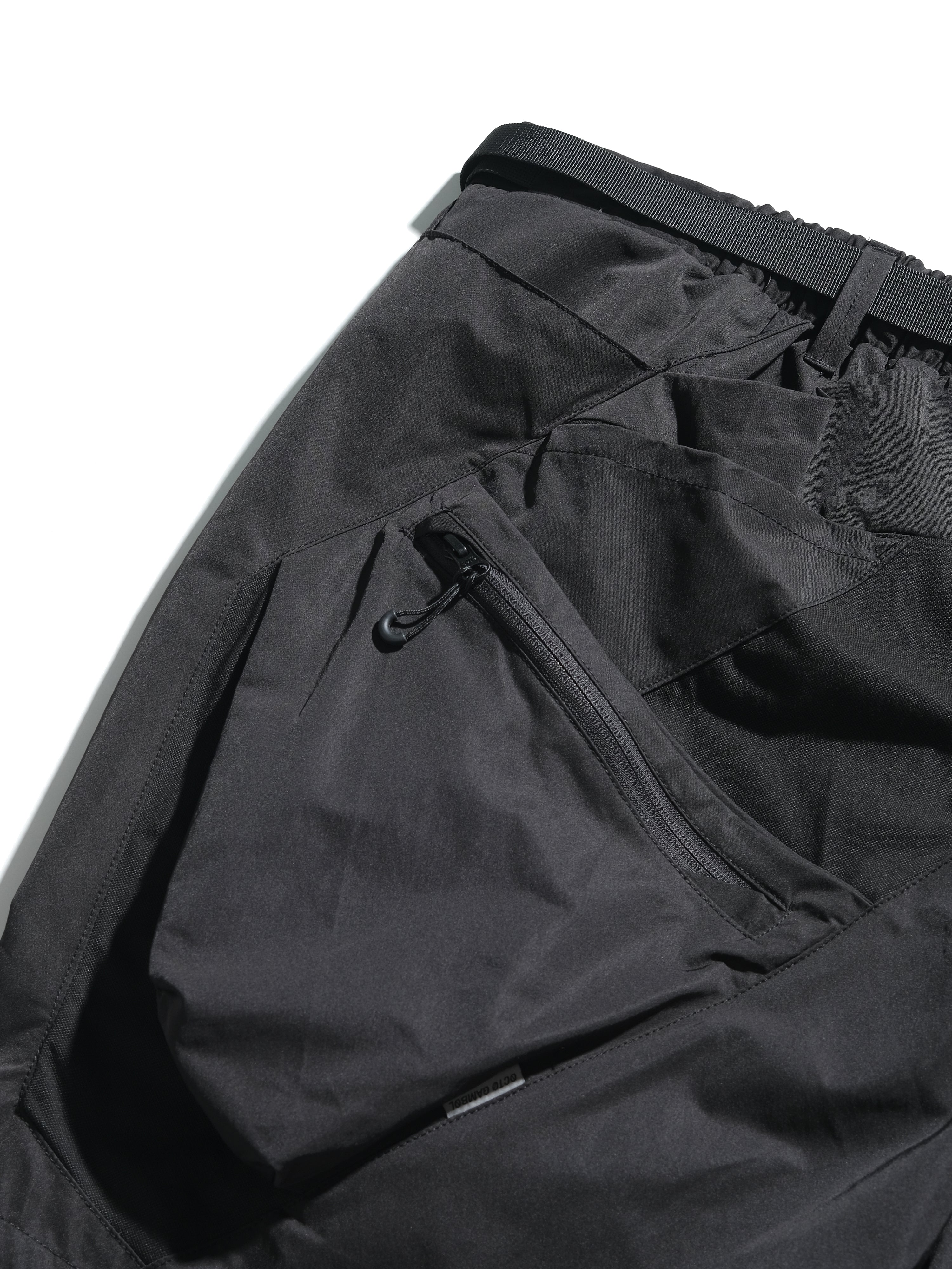 S24 / 07 — S-02  Hollow Tornado Shorts  (Black)
