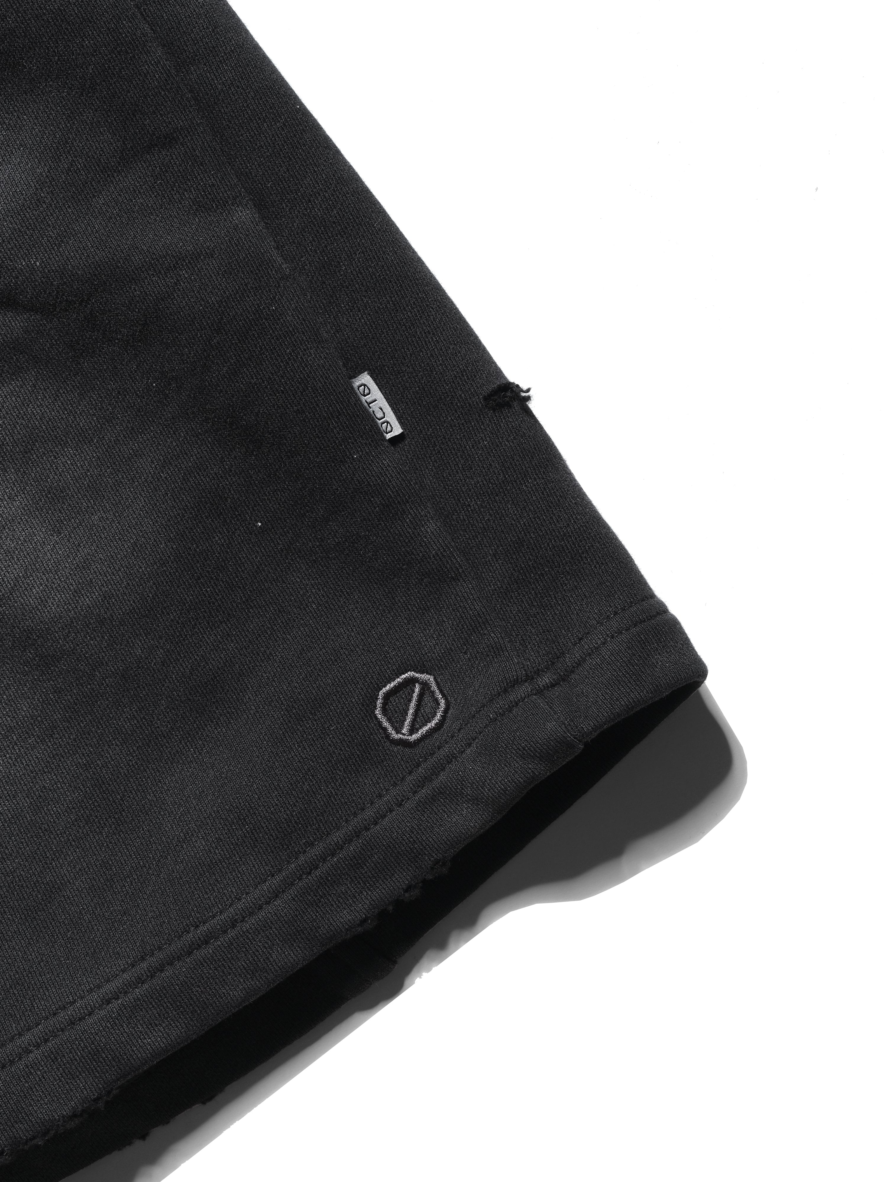 PR/ S25-PRS-02 Washed Shorts (Black)