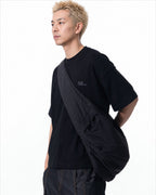 S26-C2-B / Offset Void Crescent Bag (Black)