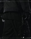 AW23 / 02 —  P23-130 Trapezoidal V-Shape Visor Arc Wide Pants  (Black)