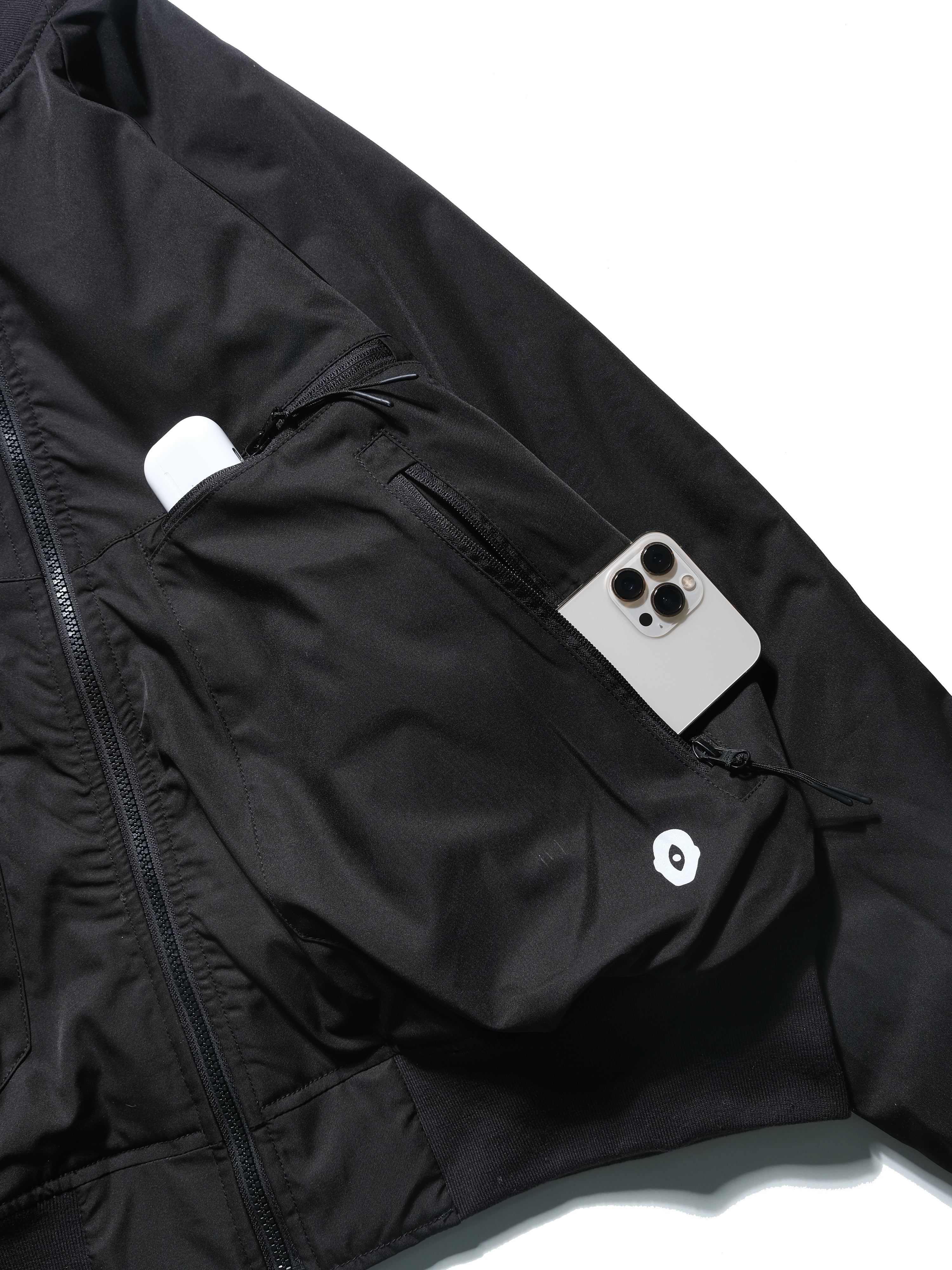 A24-CS-03-J Altitube Double Sided Bomber Jacket (Black)