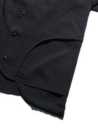 S24  / C-02-ST  ROAM Curved Bowling Shirt  (Black)