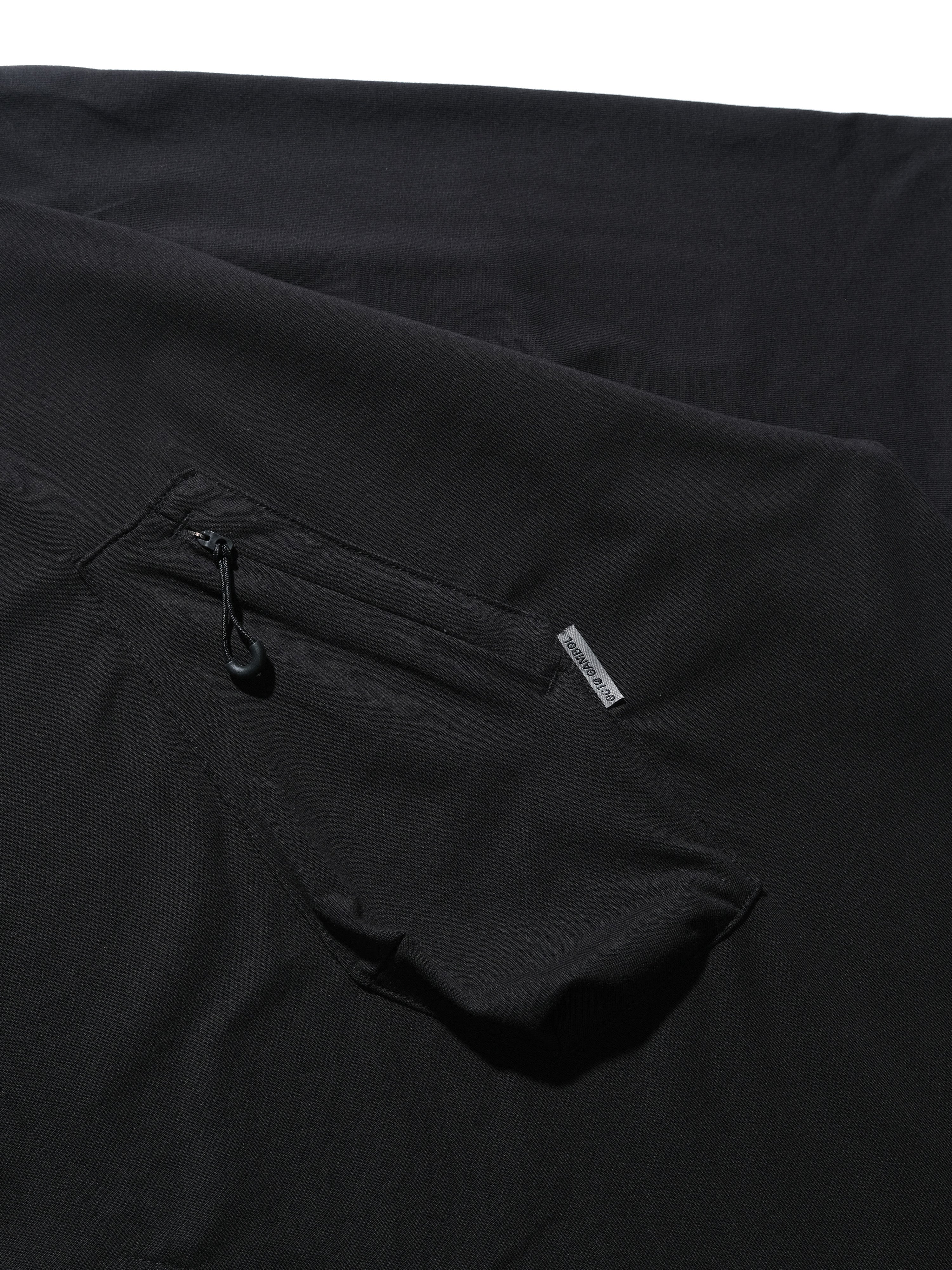 S24  / 12 —  T-04  Trapezoid Sukkiri T-shirt  (Black)