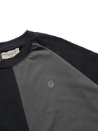 S24  / C-04-T   Dual Stitching Oversized T-shirt  (Black)