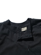 S24  / C-02-T2   ROAM Henry Collar T-shirt  (Black)